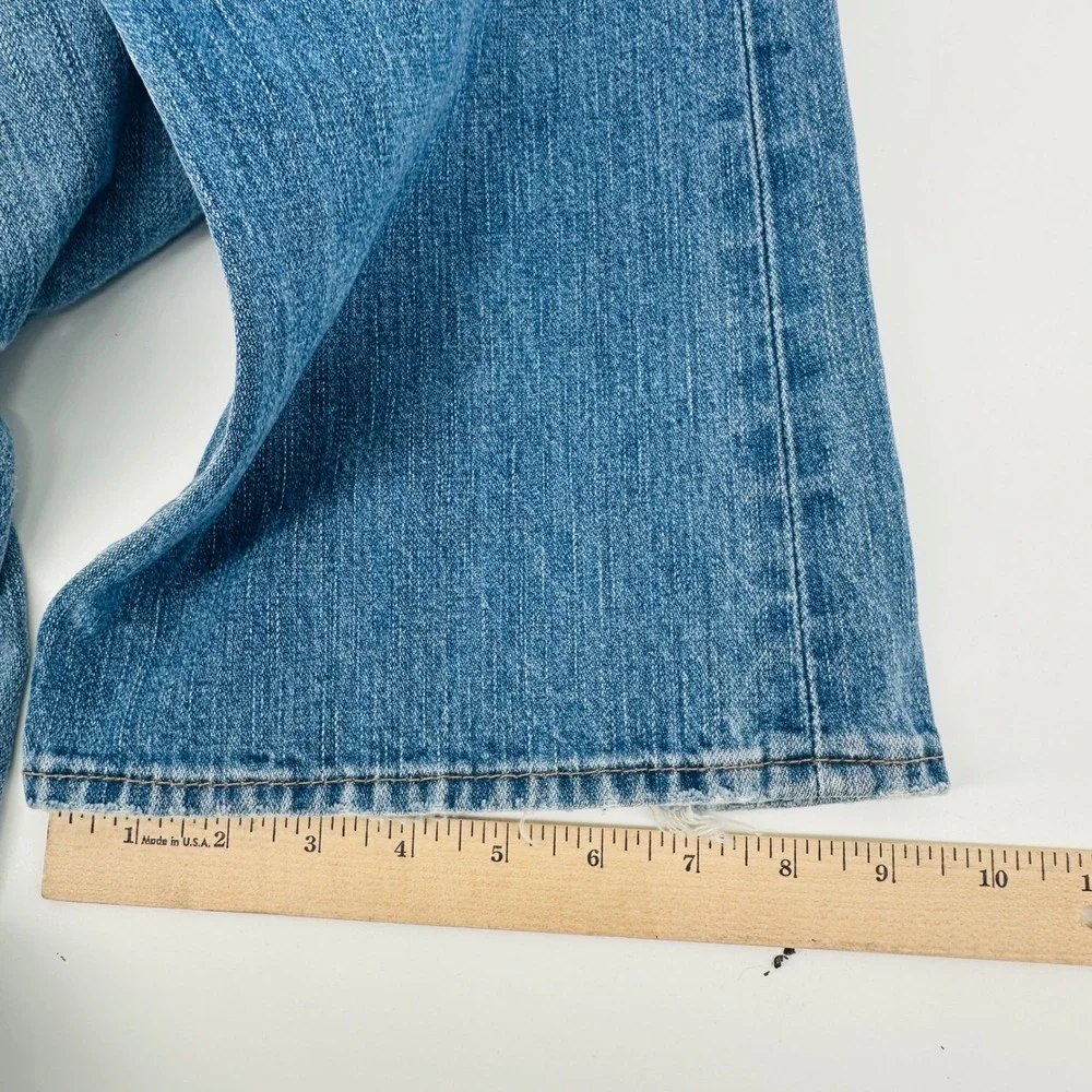 True Religion Billy Jeans Mens 32 Blue Distressed Bootcut Y2K Made in USA